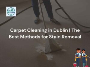 There is a carpet cleaner and on it is written Carpet Cleaning in Dublin The Best Methods for Stain Removal