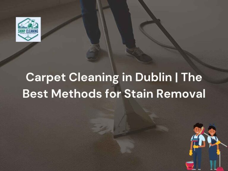 There is a carpet cleaner and on it is written Carpet Cleaning in Dublin The Best Methods for Stain Removal